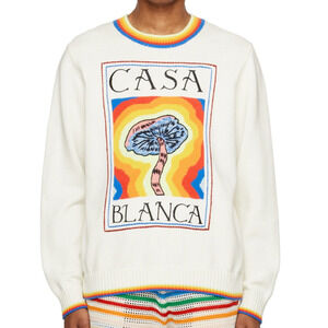Casablanca Crewneck cotton mind vibrations colorful graphic jumper size large